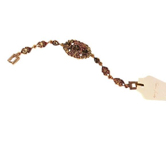 NWT Turkish style bracelet with black rhinestones - Picture 3 of 3